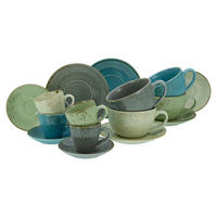 CreaTable Kaffeetassenset Nature Collection BUNT bunt Steinzeug 16 tlg. Nature Collection BUNT - bunt - CreaTable