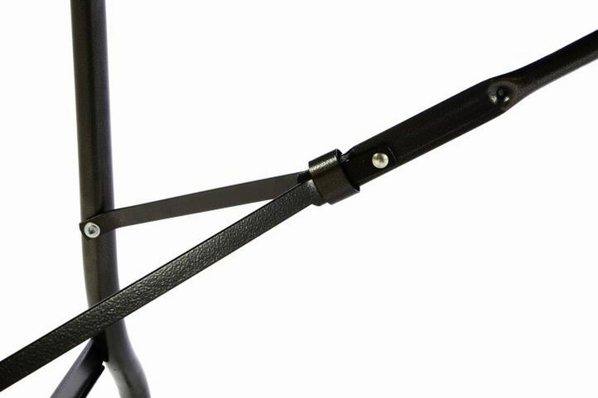 VCM Klapptisch schwarz Metall B/H/L: ca. 75x70x180 cm Klapptisch - schwarz (180,00/75,00/70,00cm) - VCM