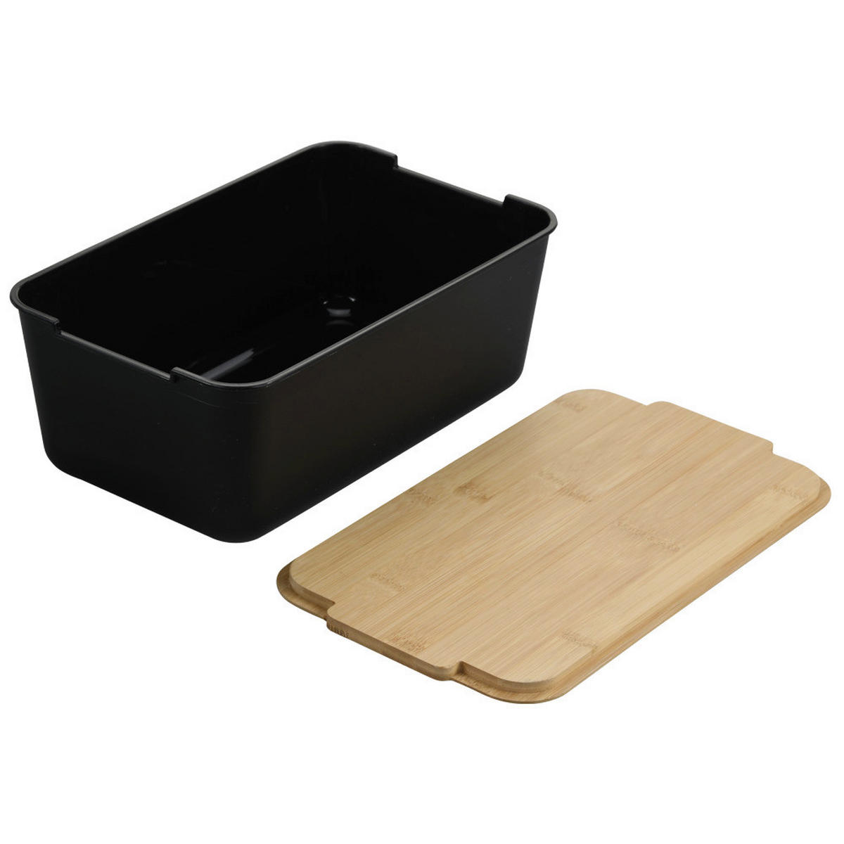 Kesper Brotkasten schwarz Kunststoff B/H/T: ca. 31x12x19 cm Brotbox - schwarz (31,00/12,00/19,00cm) - Kesper
