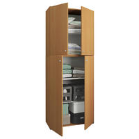 Kleiderschrank Lona buche B/H/T: ca. 70x182x39 cm Lona - weiß/buche (70,00/182,00/39,00cm) - VCM Möbel