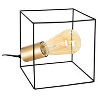 Näve Leuchten Tischleuchte 3176622 schwarz Kunststoff Metall B/H/T: ca. 16x16x16 cm E27 1 Brennstellen Canto - schwarz (16,00/16,00/16,00cm) - Näve Leuchten