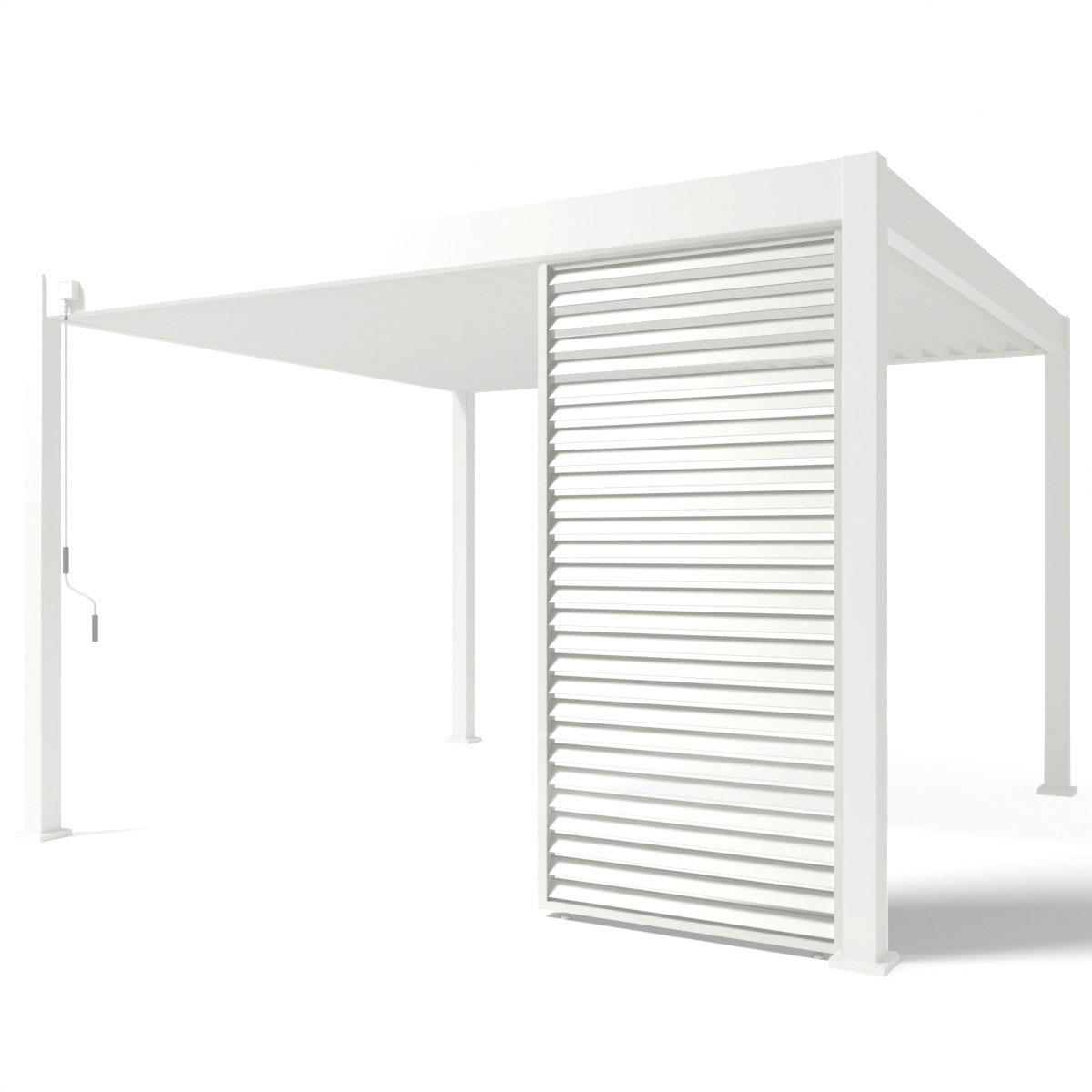 PergoLine Seitenwandpaneel für Trumpf + Superior weiß Aluminium B/H: ca. 93x235 cm für Trumpf + Superior - weiß (93,00/235,00cm) - PergoLine