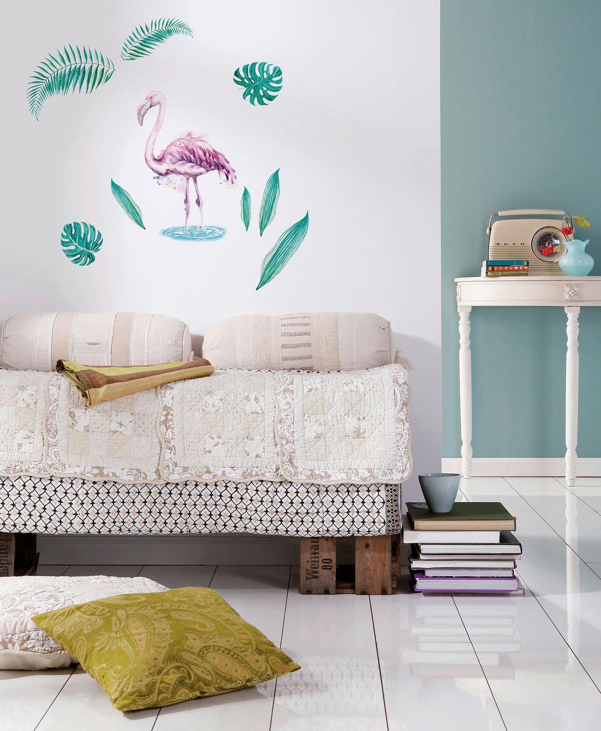 Komar Wandtattoo Flamingo Flamingo Flamingo B/L: ca. 50x70 cm Flamingo - (50,00/70,00cm) - Komar