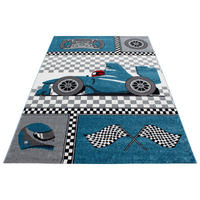 Ayyildiz Teppich KIDS blau B/L: ca. 120x170 cm KIDS - blau (120,00/170,00cm) - Ayyildiz