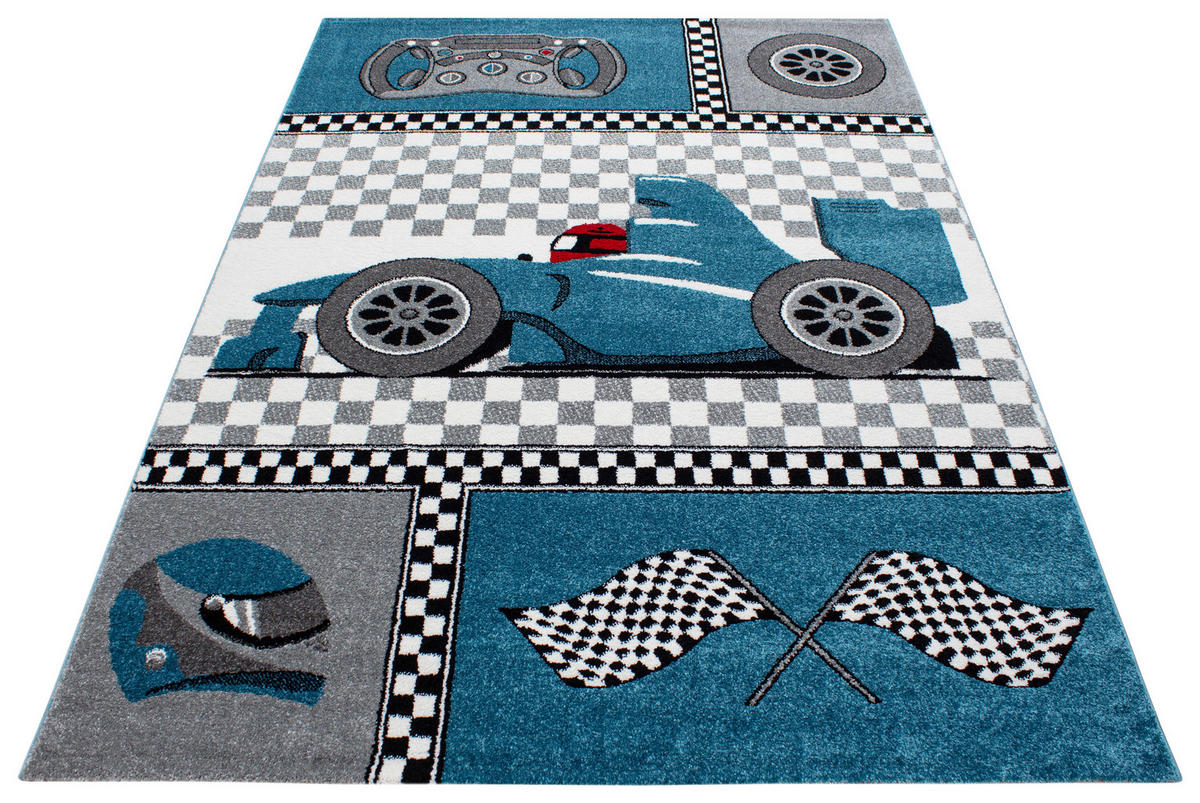 Ayyildiz Teppich KIDS blau B/L: ca. 120x170 cm KIDS - blau (120,00/170,00cm) - Ayyildiz