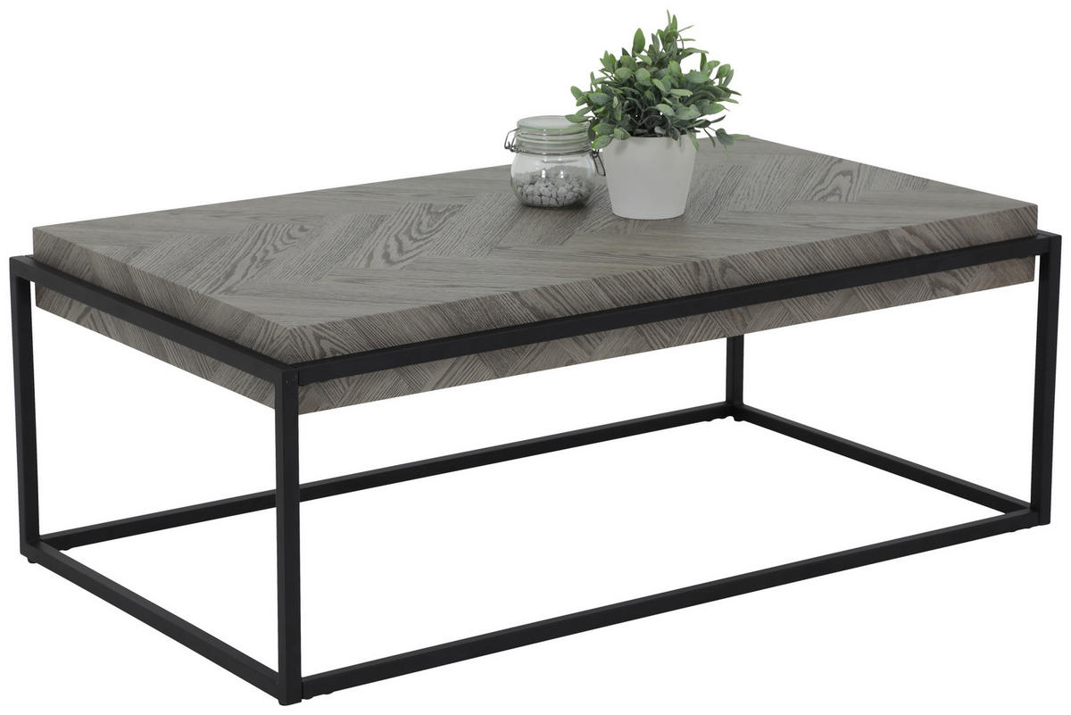 Couchtisch Carlos grau B/H/T: ca. 114x42x64 cm Carlos - grau (114,00/42,00/64,00cm) - Hela
