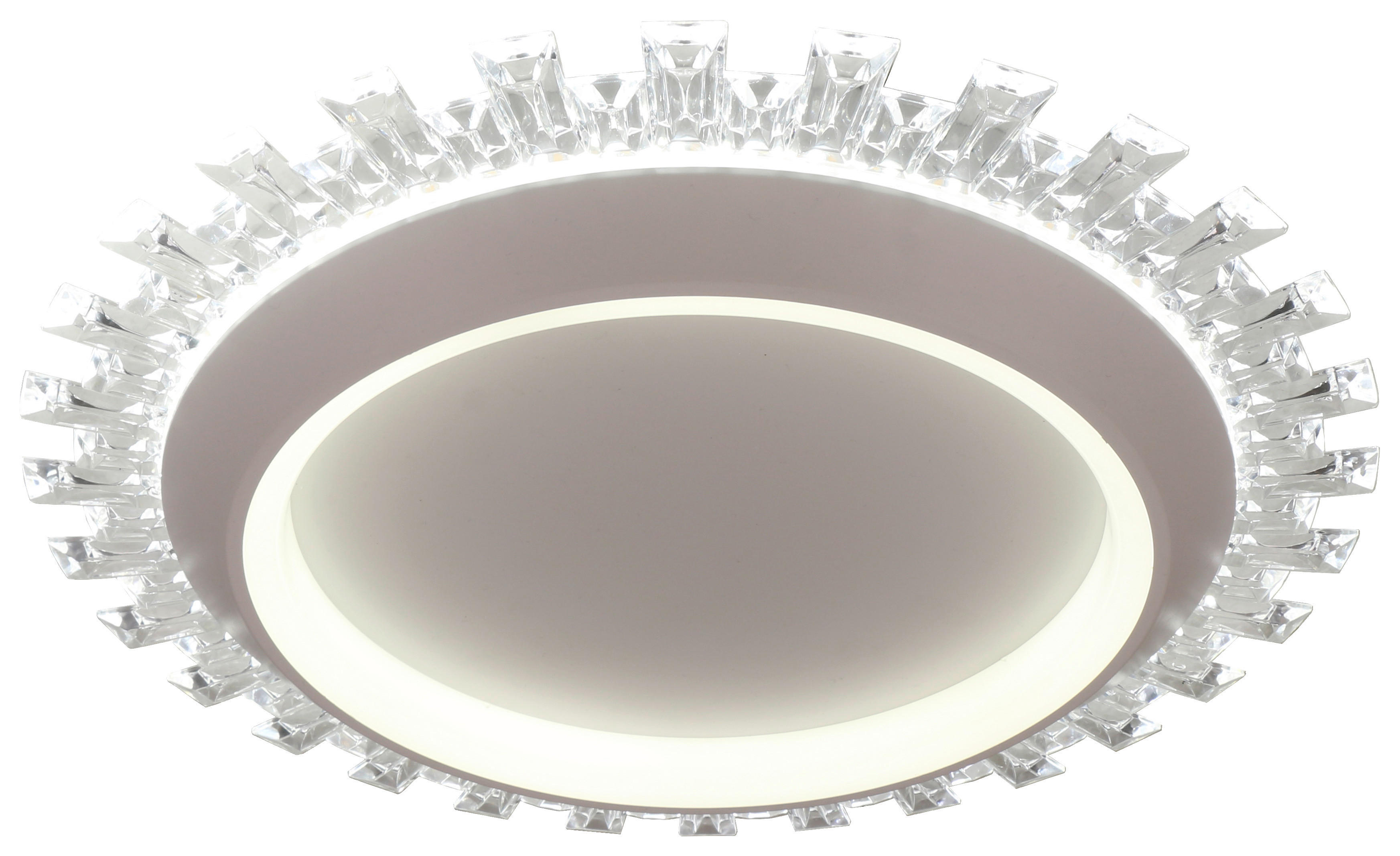 Deckenleuchte weiß Metall Acryl D: ca. 42 cm LED-Deckenleuchte_Andrucha - weiß (42,00cm)