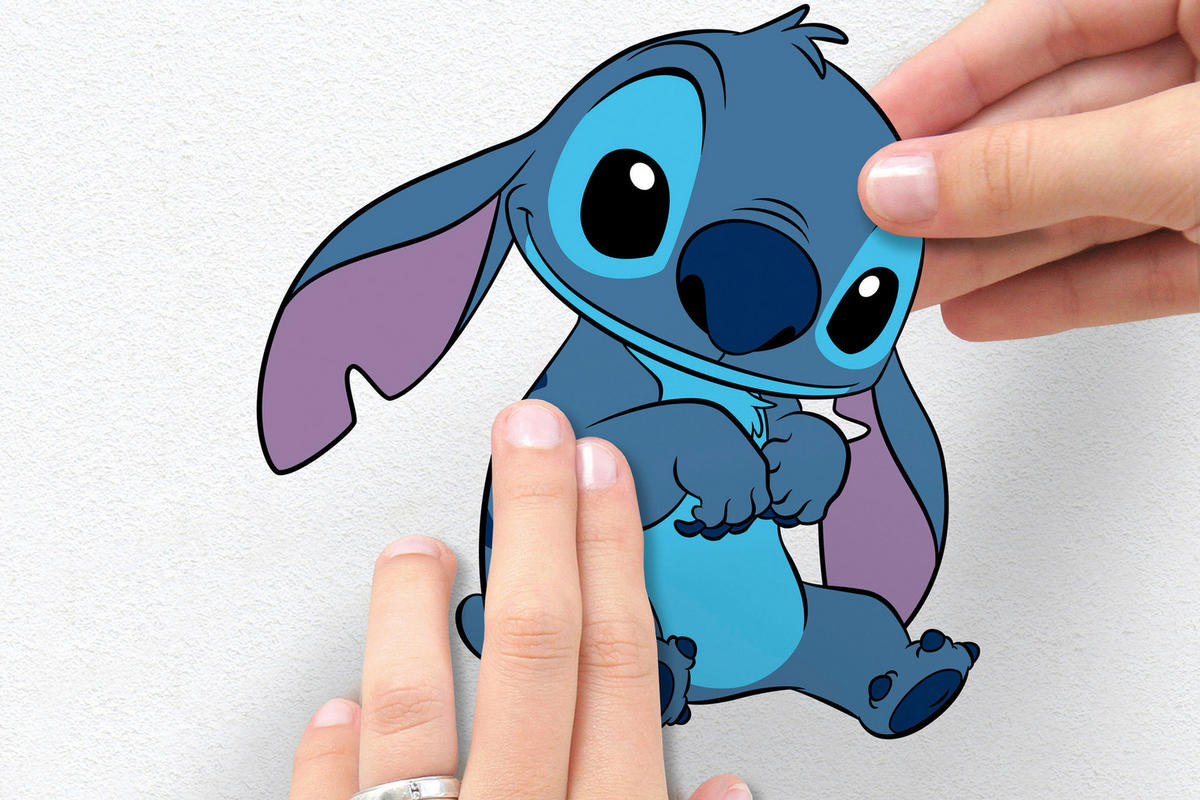 Komar Wandtattoo Stitch and Angel Happy  Stitch and Angel Happy B/L: ca. 50x70 cm Stitch and Angel Happy - (50,00/70,00cm) - Komar