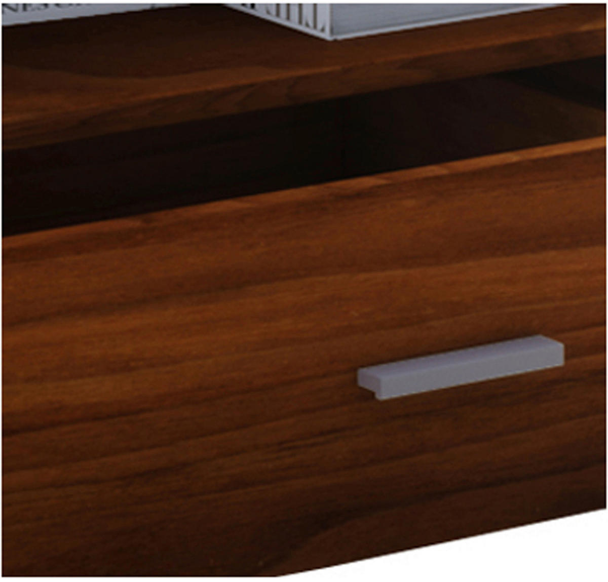 Couchtisch Junata nussbaum Nachbildung B/H/T: ca. 110x44x52 cm Junata - nussbaum (110,00/44,00/52,00cm) - VCM Möbel