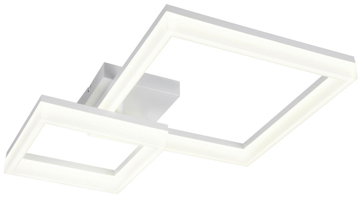 Reality Leuchten LED-Deckenleuchte weiß Metall Kunststoff B/L: ca. 46,5x62 cm LED-Deckenleuchte_Camino - weiß (46,50/62,00cm) - Reality Leuchten