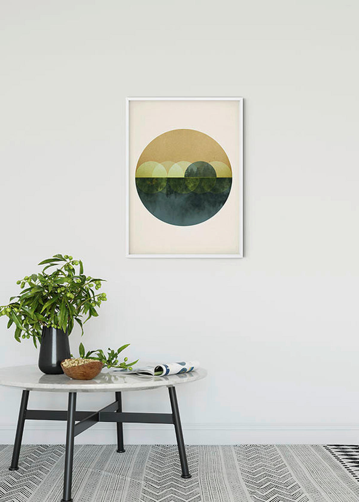 Komar Poster Mirrors Abstrakt B/L: ca. 50x70 cm Mirrors - (50,00/70,00cm) - Komar