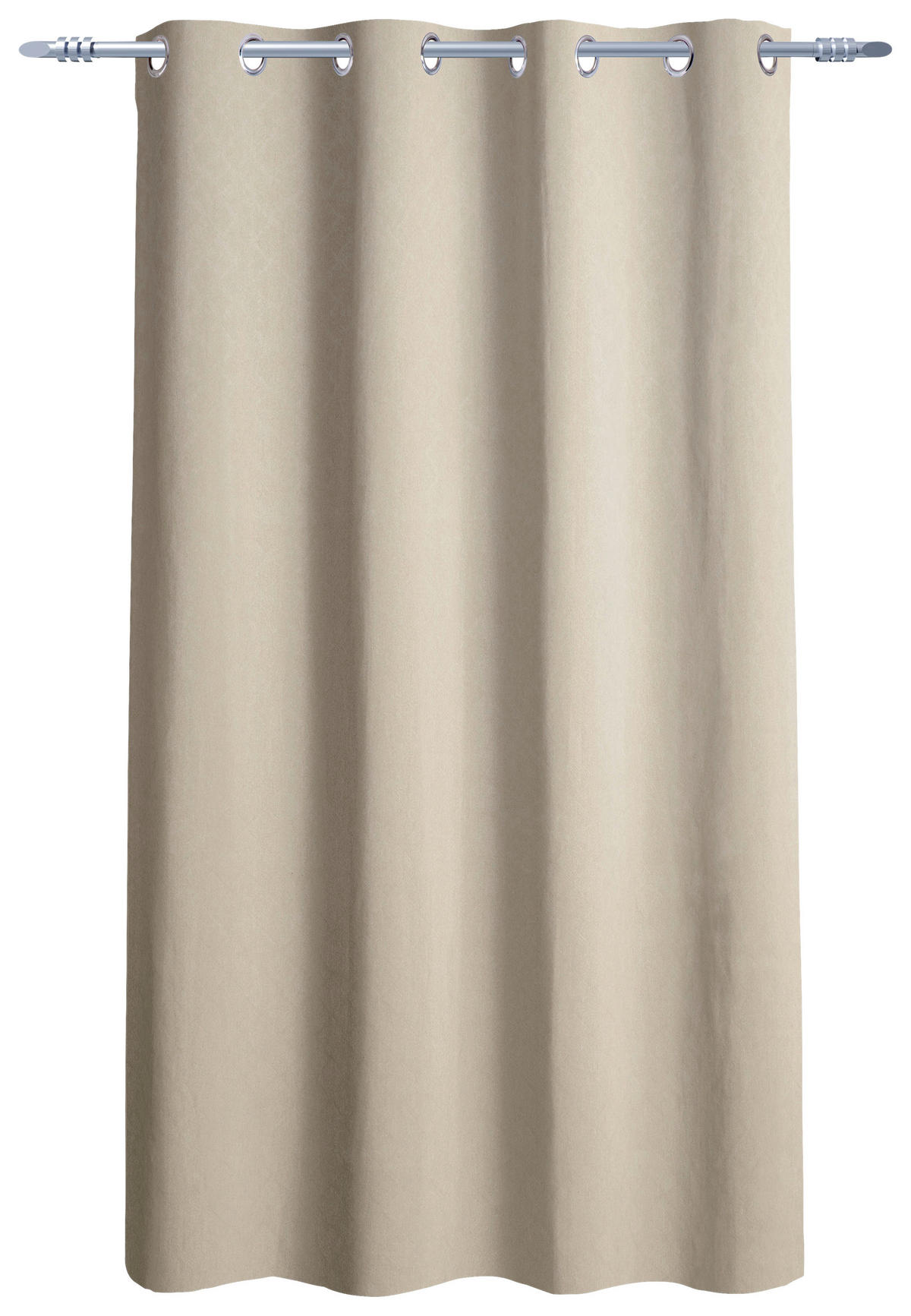 Verdunklungsvorhang Larius beige B/L: ca. 140x175 cm Larius - beige (140,00/175,00cm)