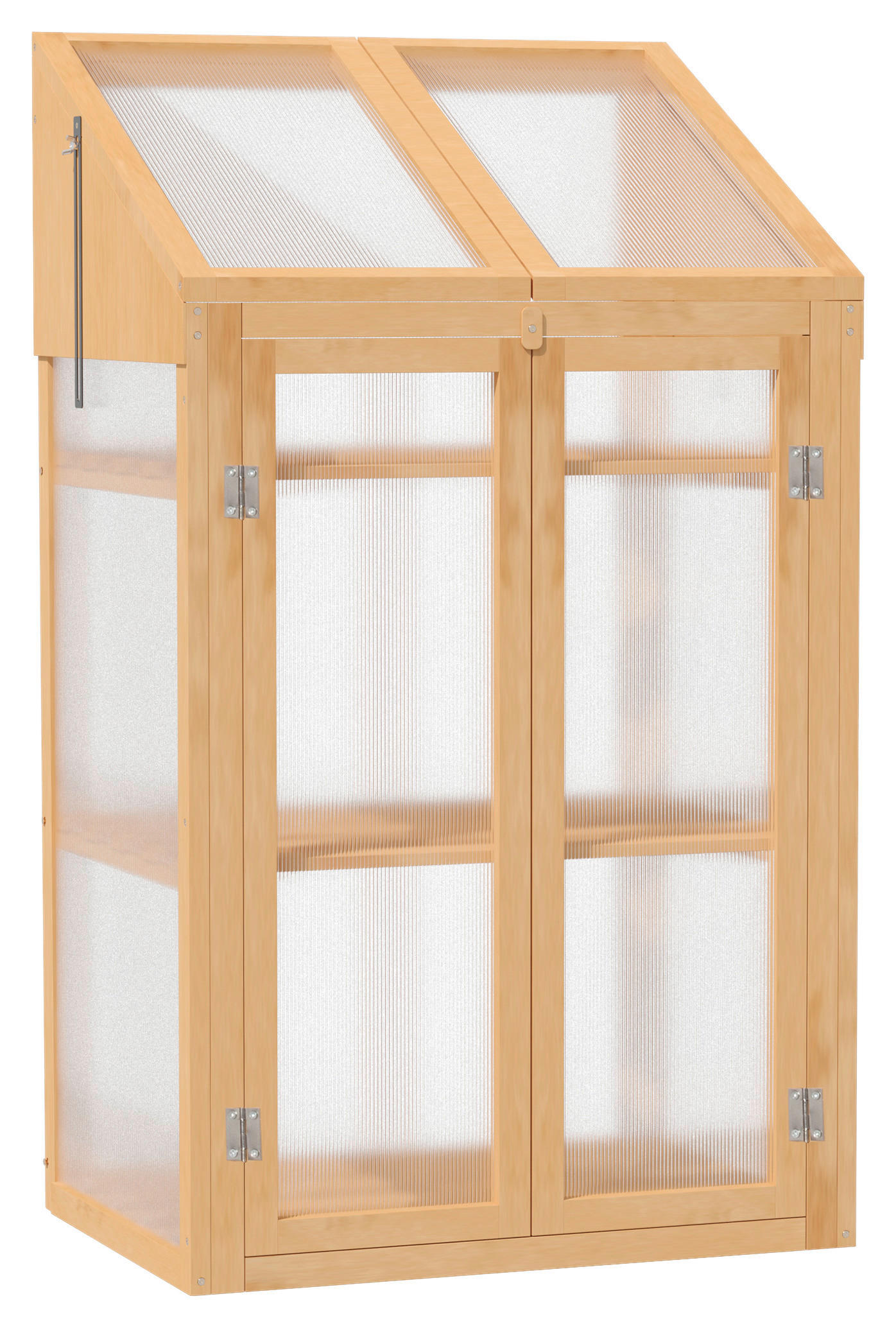 Outsunny Gewächshaus B/H/L: ca. 50x120x70 cm Gewächshaus - braun (70,00/50,00/120,00cm) - Outsunny