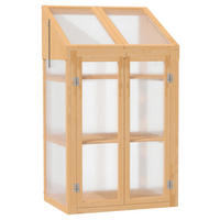 Outsunny Gewächshaus B/H/L: ca. 50x120x70 cm Gewächshaus - braun (70,00/50,00/120,00cm) - Outsunny
