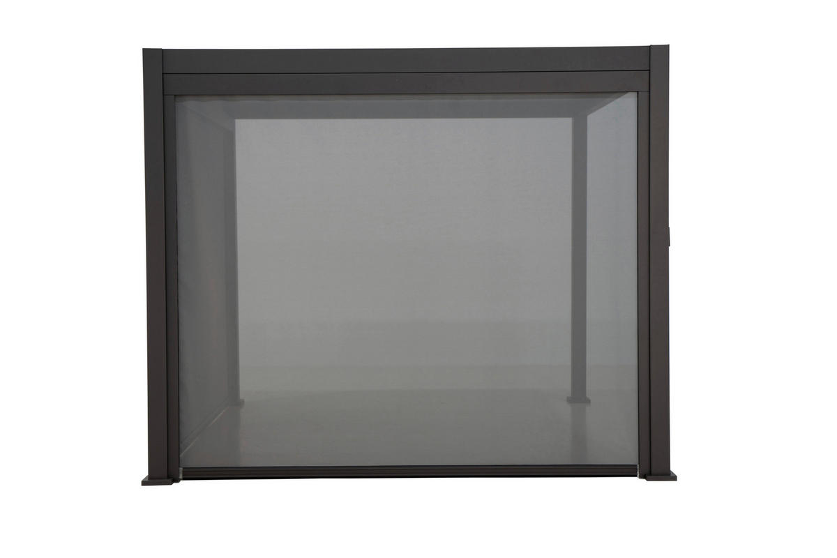 Mirador Sonnenrollo für Pergola Classic und Deluxe anthrazit Aluminium B/H/L: ca. 370,5x236,5x7 cm Classic und Deluxe - anthrazit (7,00/370,50/236,50cm) - Mirador