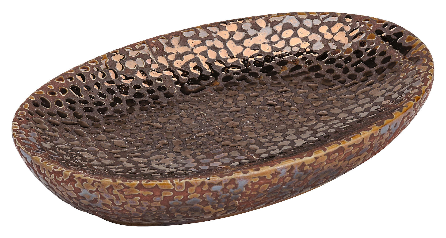 Seifenablage braun Keramik B/H/L: ca. 13,6x2x10 cm Seifenablage_Marrakesh Wenko - braun (10,00/13,60/2,00cm)