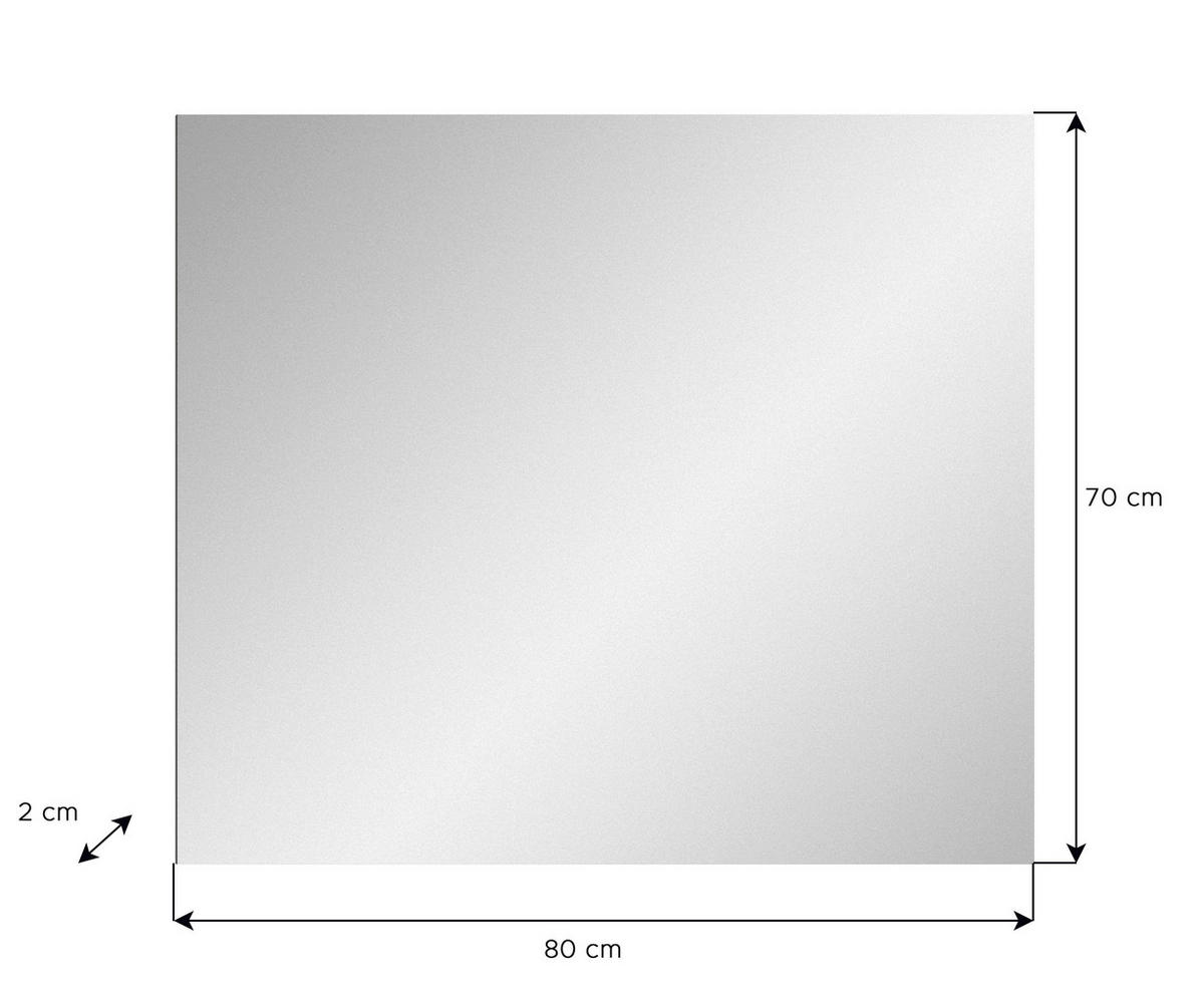 Wandspiegel SALSA weiß B/H/T: ca. 80x70x2 cm SALSA - weiß (80,00/70,00/2,00cm) - xonox.home