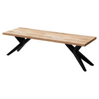 Sitzbank braun B/H/T: ca. 175x45x45 cm Esszimmerbank - braun (175,00/45,00/45,00cm) - Wohnling