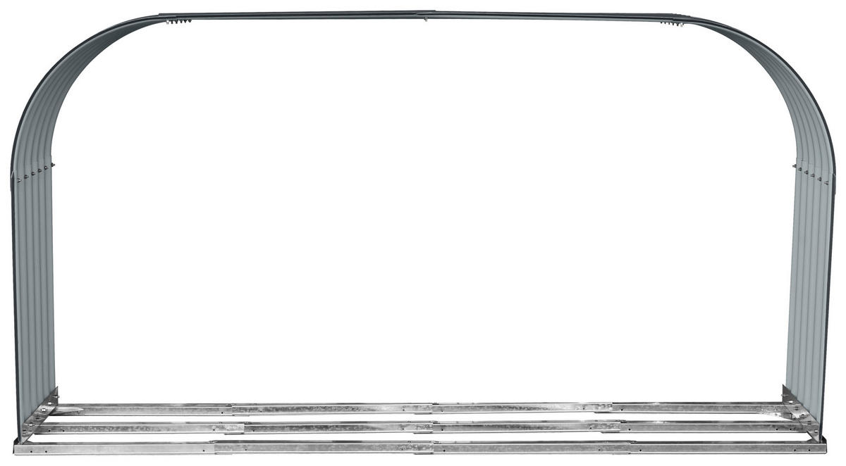 Westmann Kaminholzregal anthrazit B/H/L: ca. 46x111x212 cm Kaminholzregal - anthrazit (212,00/46,00/111,00cm) - Westmann