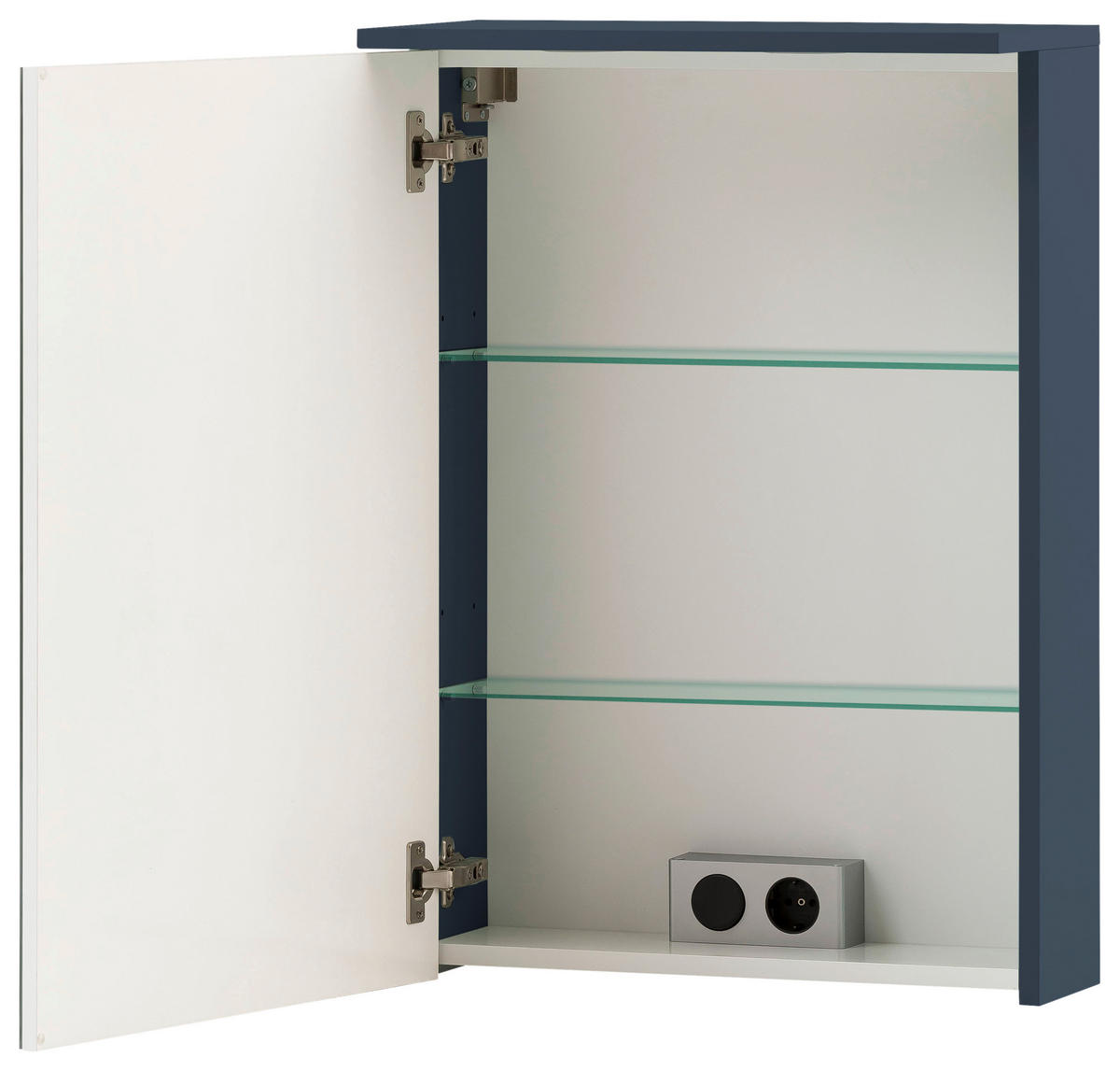 Spiegelschrank Jesper blau dunkel B/H/T: ca. 50,4x72,3x16 cm Jesper - blau (50,40/72,30/16,00cm) - Möbelpartner