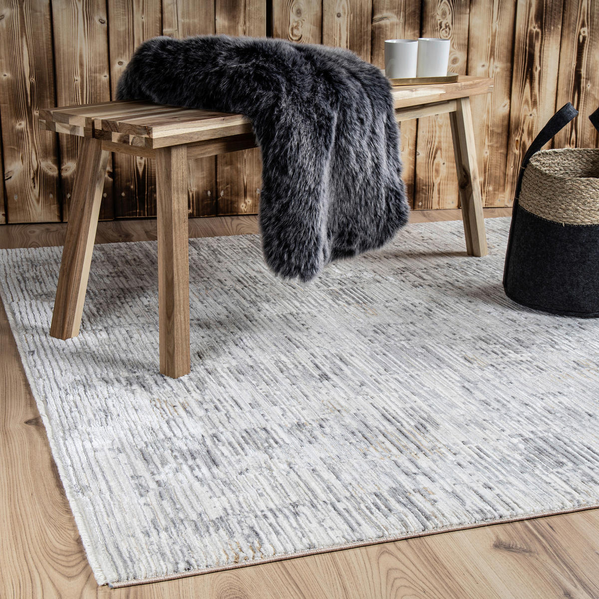 Obsession Teppich My Manaos taupe B/L: ca. 140x200 cm My Manaos - taupe (140,00/200,00cm) - Obsession