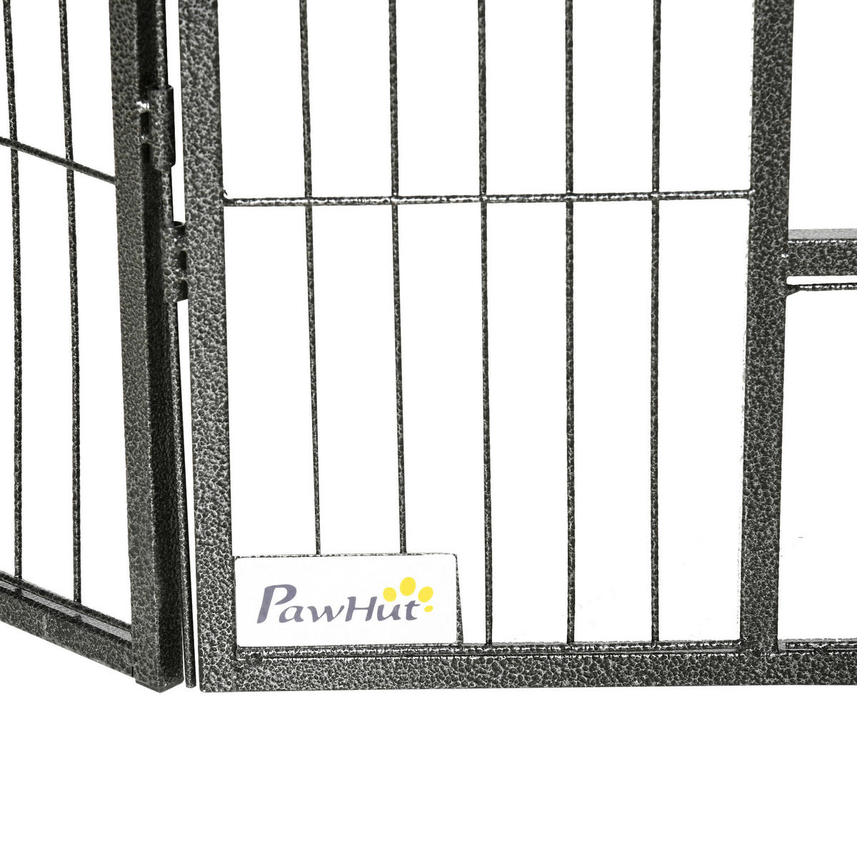 PawHut Gehege grau Edelstahl B/H/L: ca. 1,5x80x60 cm Freilaufgehege - grau (60,00/1,50/80,00cm) - PawHut