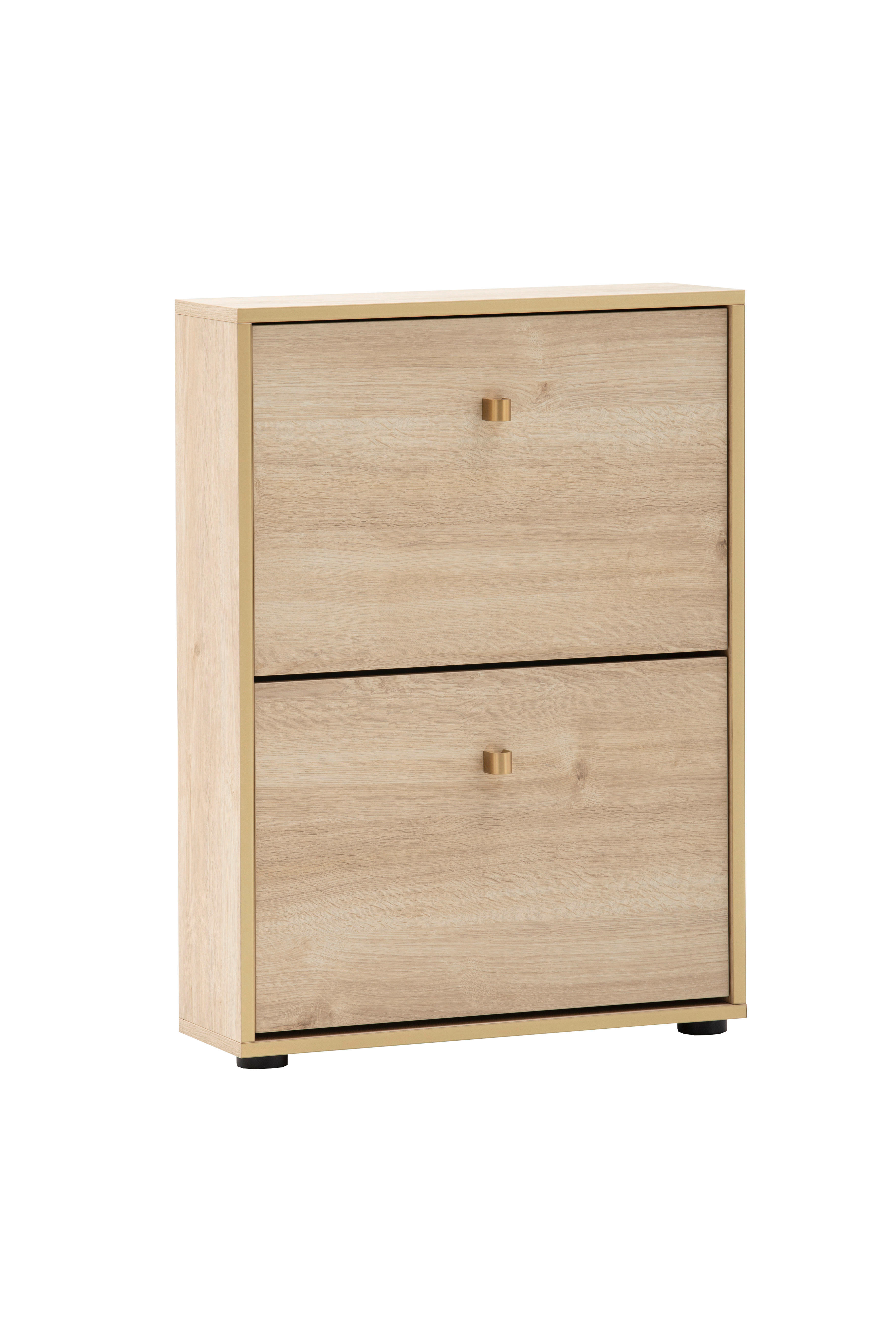 Schuhkipper Flora, 2er Eiche Nachbildung B/H/T: ca. 59,8x83,2x19,55 cm Flora, 2er - Eiche (59,80/83,20/19,55cm) - Schildmeyer