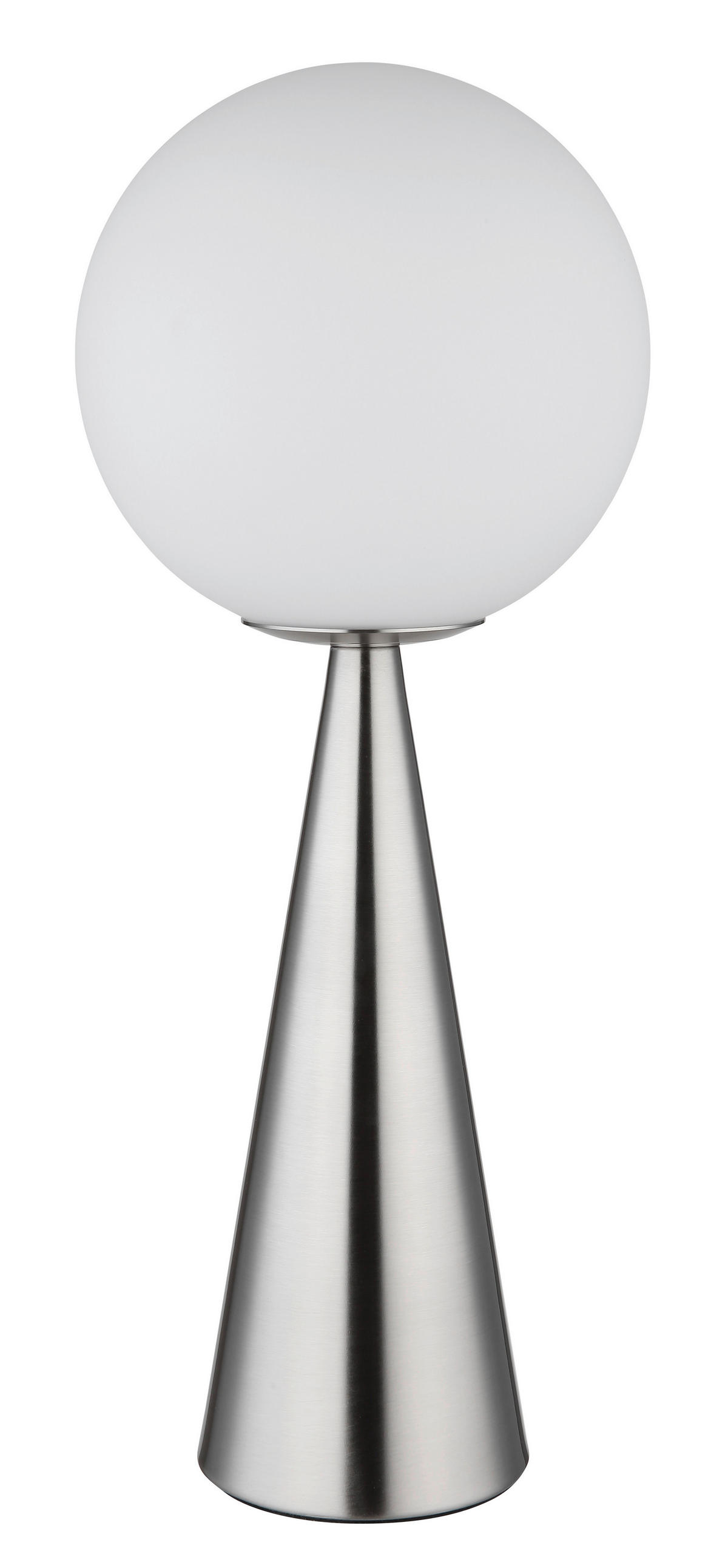 GLOBO Tischleuchte Pinpal 21031N nickel Metall Glas H: ca. 50 cm E27 1 Brennstellen Pinpal - nickel (50,00cm) - GLOBO