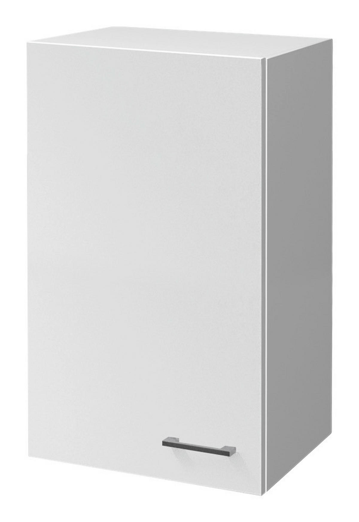 Flex-Well Hängeschrank Lucca weiß matt B/H/T: ca. 50x89x32 cm Lucca - weiß/Alu (50,00/89,00/32,00cm) - Flex-Well