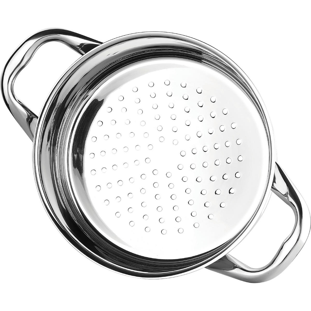 BERGNER Topfset Gourmet silber Edelstahl 3 tlg. Gourmet - silber - BERGNER
