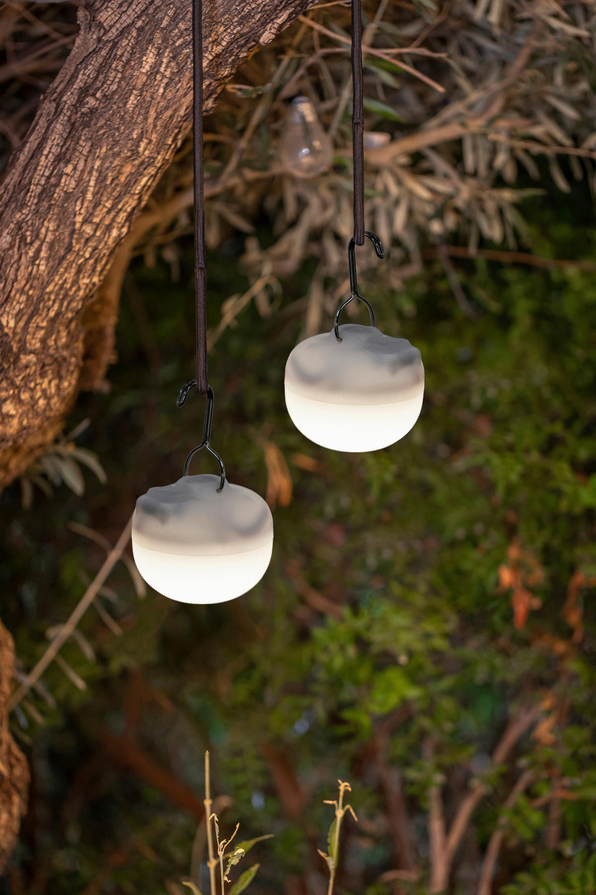 NewGarden LED-Außendekoleuchte weiß B/H/L: ca. 6,5x6x6,5 cm 3.0 Brennstellen CHERRY MINI 3ER PACK - weiß (6,50/6,50/6,00cm) - NewGarden