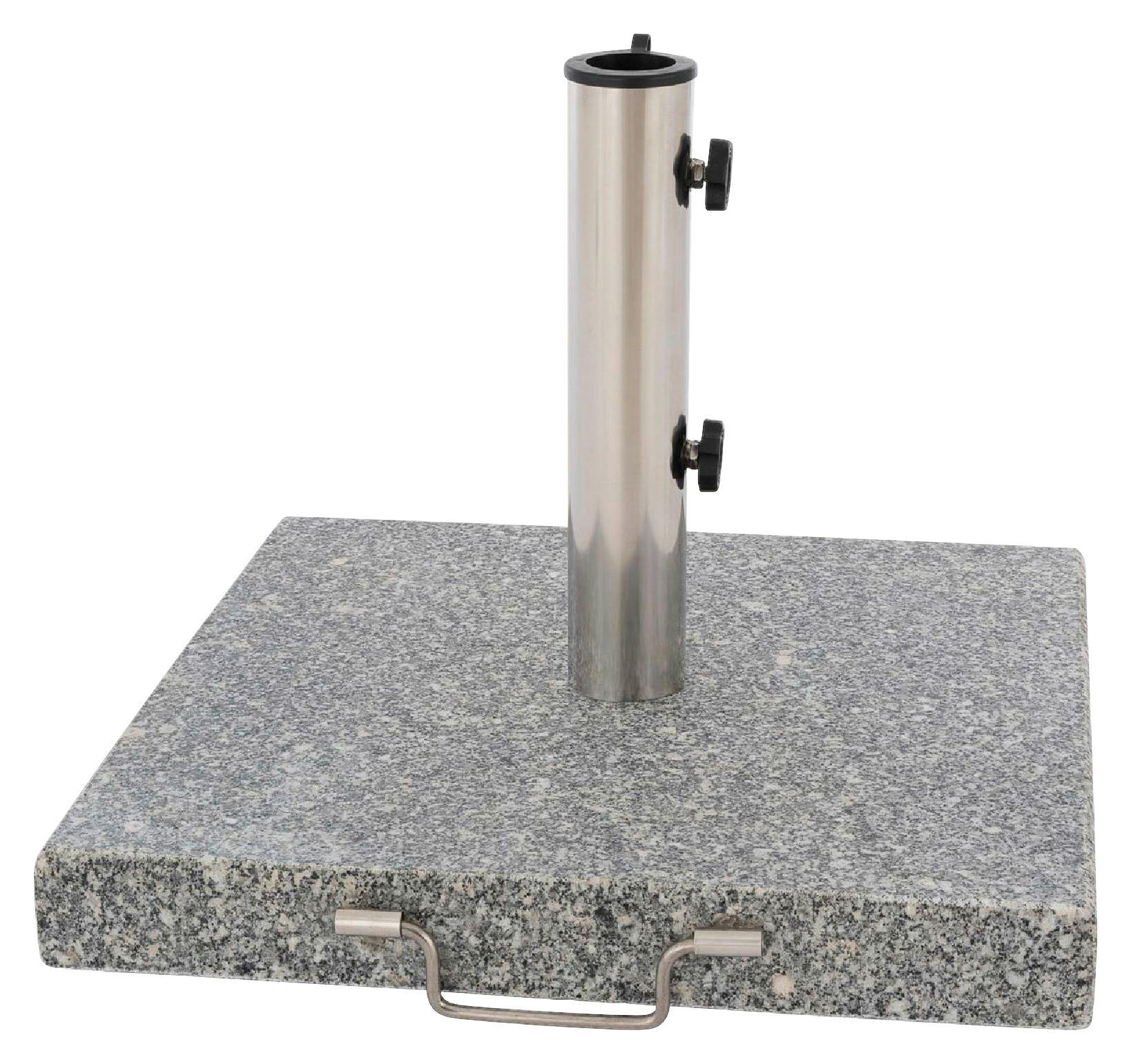 VCM Schirmständer grau Granit B/H/L: ca. 45x6x45 cm Schirmständer - grau (45,00/45,00/6,00cm) - VCM
