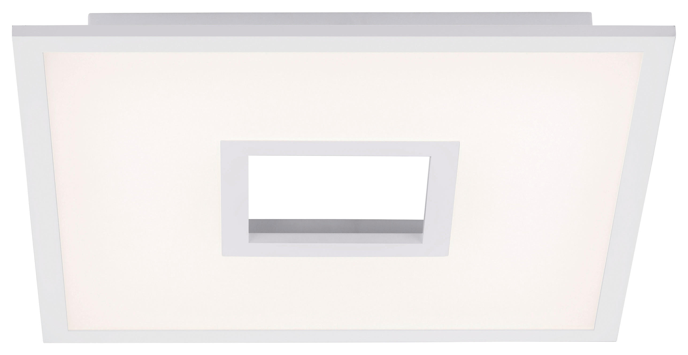 Just Light LED-Deckenleuchte RECESS 11645-16 weiß Kunststoff Metall B/H/T: ca. 45x5x45 cm 1 Brennstellen