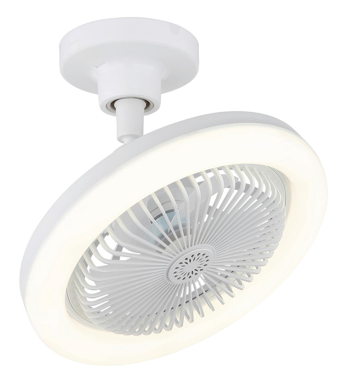 GLOBO Deckenventilator weiß Opal H/D: ca. 21,7x25,8 cm max. 20 W LIDEA - weiß/Opal (25,80/21,70cm) - GLOBO