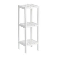 Zeller Standregal weiß MDF B/H/L: ca. 22x65x22 cm Standregal_mit_3_Ablagen - weiß (22,00/22,00/65,00cm) - Zeller