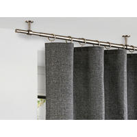 Stilgarnituren Edelstahloptik Metall L: ca. 280 cm ausziehbar von ca. 160 bis 280 cm 1.0 Läufe Teleskopgarnitur_2in1 - Edelstahloptik (280,00cm) - ondeco