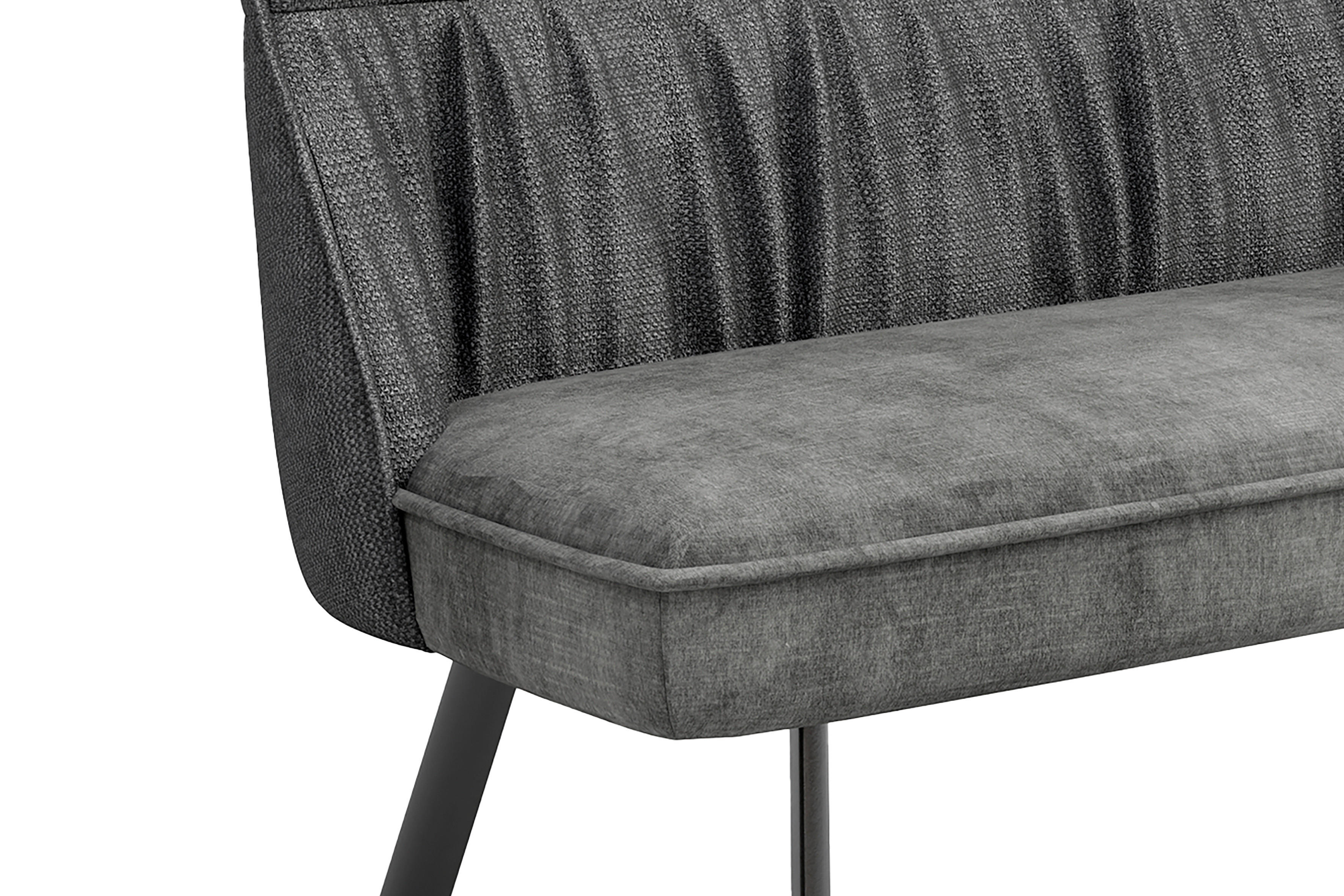 Bank CALIFORNIA anthrazit B/H/T: ca. 180x88x63 cm CALIFORNIA - schwarz/anthrazit (180,00/88,00/63,00cm) - byLIVING