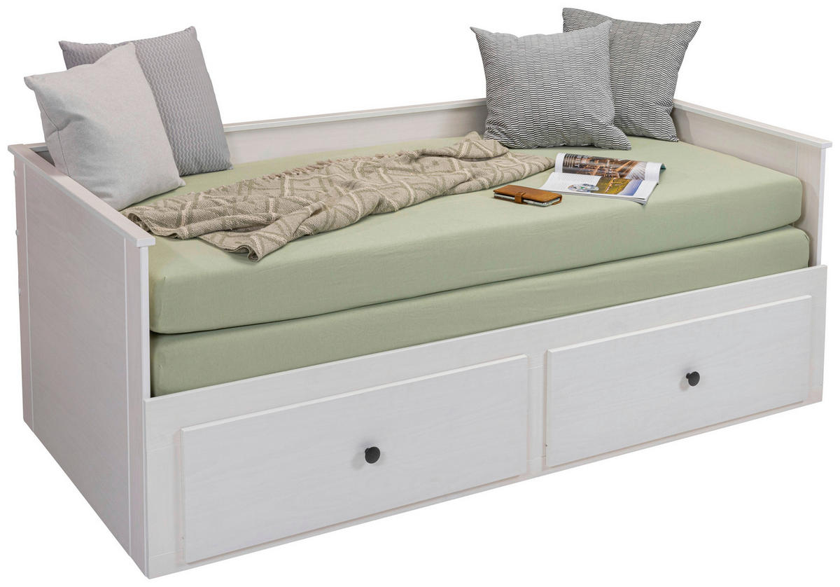 Bett Polina weiß Liegefläche B/L: ca. 90x200 cm Polina - weiß (96,00/75,00/206,00cm)