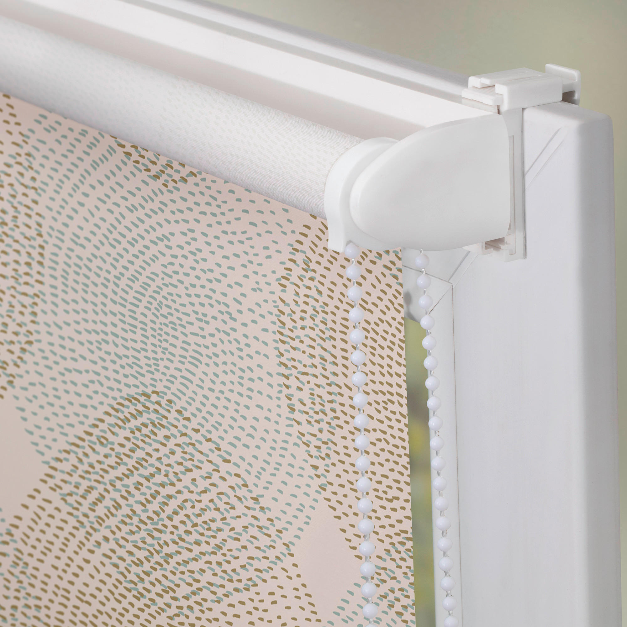 Thumbnail - LICHTBLICK Verdunkelungsrollo Stripy Boho Drop beige B/L: ca. 45x150 cm