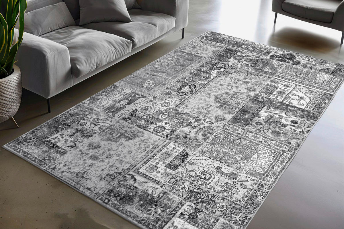 Obsession Teppich Avantgarde grau B/H/L: ca. 160x16x230 cm Avantgarde - grau (230,00/160,00/16,00cm) - Obsession