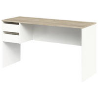 Schreibtisch  Eiche Sonoma Nachbildung weiß B/H/T: ca. 138x75x50 cm Kehl_2_Schreibtisch 388-002 - Eiche/weiß (138,00/75,00/50,00cm)