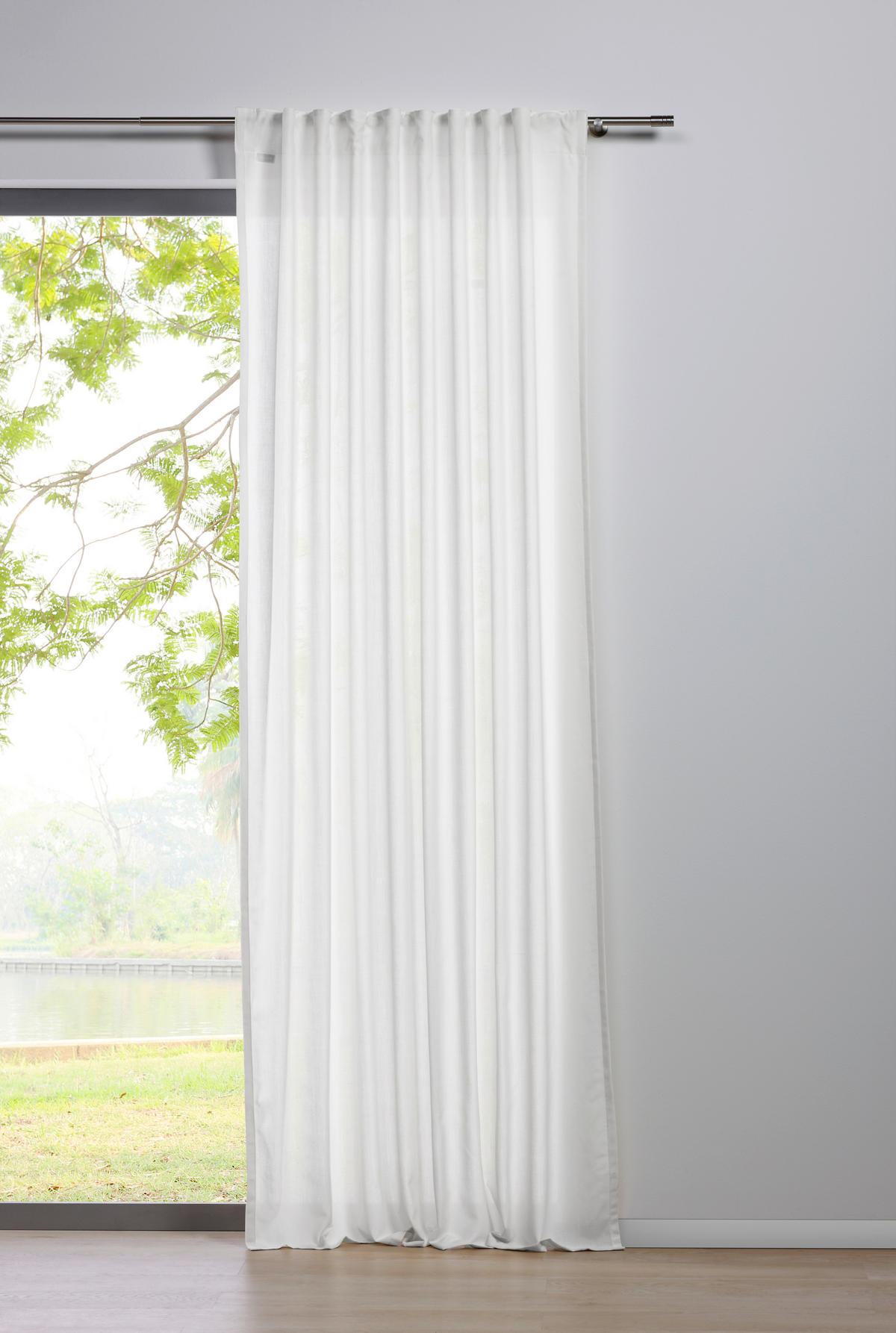 Kombivorhang 2er Pack Mood weiß B/L: ca. 135x245 cm Mood - weiß (135,00/245,00cm)