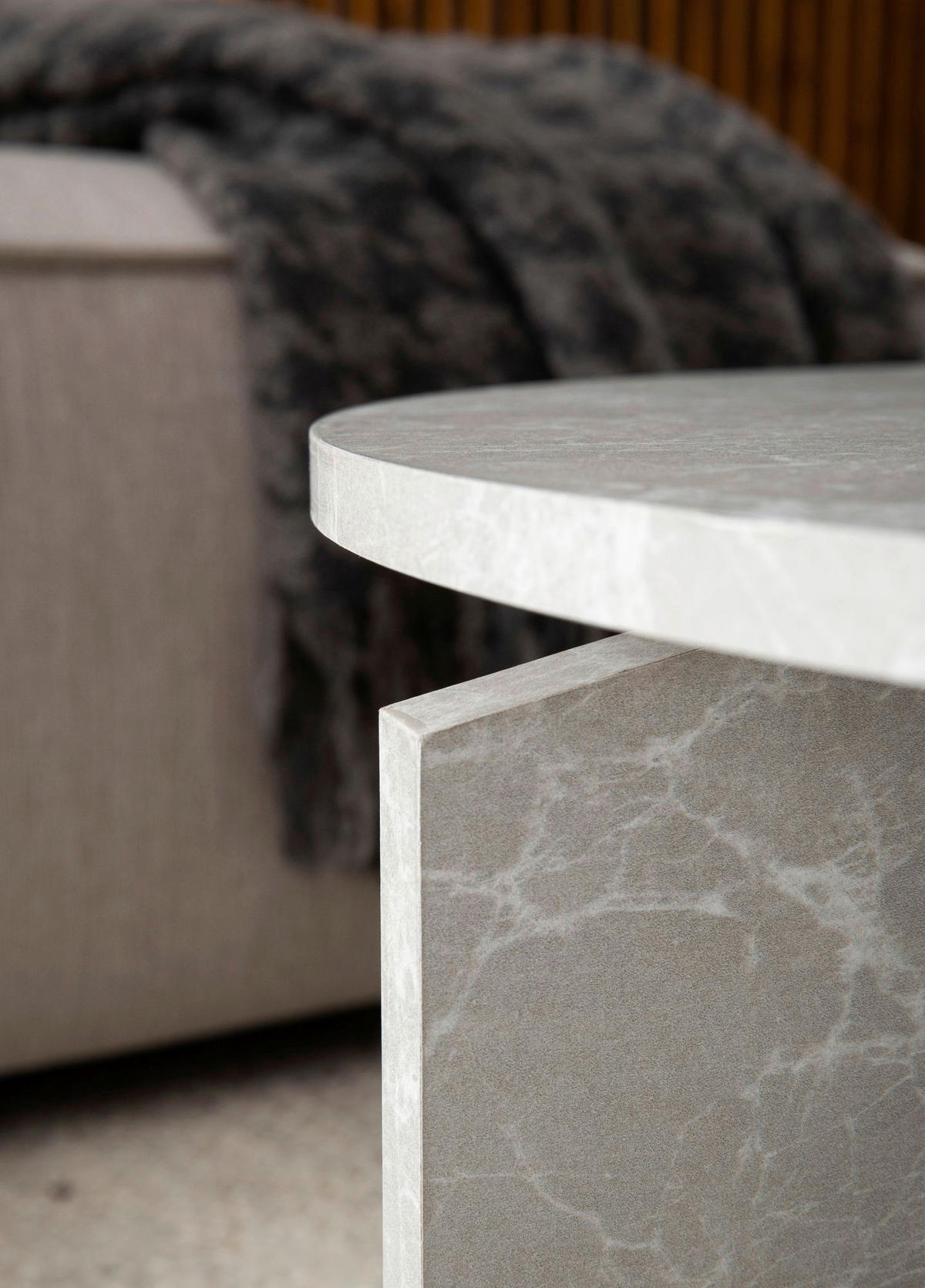 Couchtisch Sandgrau B/H/T: ca. 60x33x60 cm Couchtisch - Sandgrau (60,00/33,00/60,00cm) - Wohnling