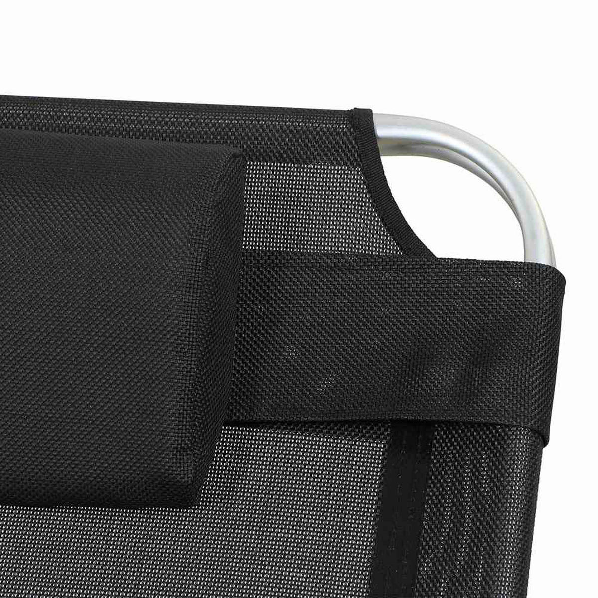 Gardamo Gartenliege SOLE schwarz Aluminium SOLE - schwarz - Gardamo