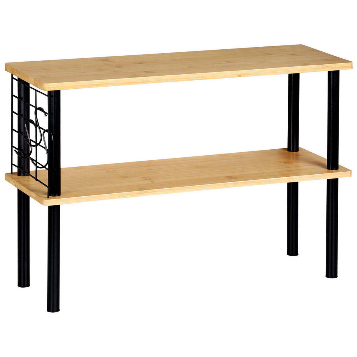 Kesper Küchenregal schwarz Bambus B/H/L: ca. 20x38x55 cm Küchenregal - braun/schwarz (55,00/20,00/38,00cm) - Kesper