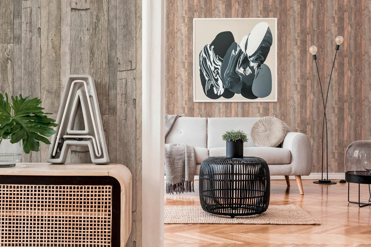 A.S.Creation Vliestapete schwarz beige B/H/D: ca. 53x1005x7,8 cm Vliestapete - beige/schwarz (7,80/1005,00cm) - A.S.Creation