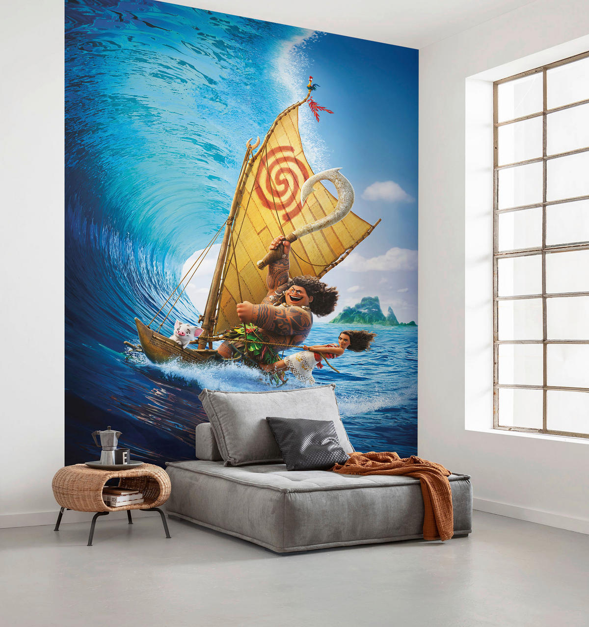 Komar Fototapete Moana Ride the Wave IADX4-010 B/H: ca. 200x280 cm Moana Ride the Wave IADX4-010 - (200,00/280,00cm) - Komar