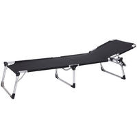 POCOline Dreibeinliege schwarz Alu B/H/L: ca. 71x46x227 cm Dreibeinliege_Xtra-Large - schwarz (227,00/71,00/46,00cm) - POCOline