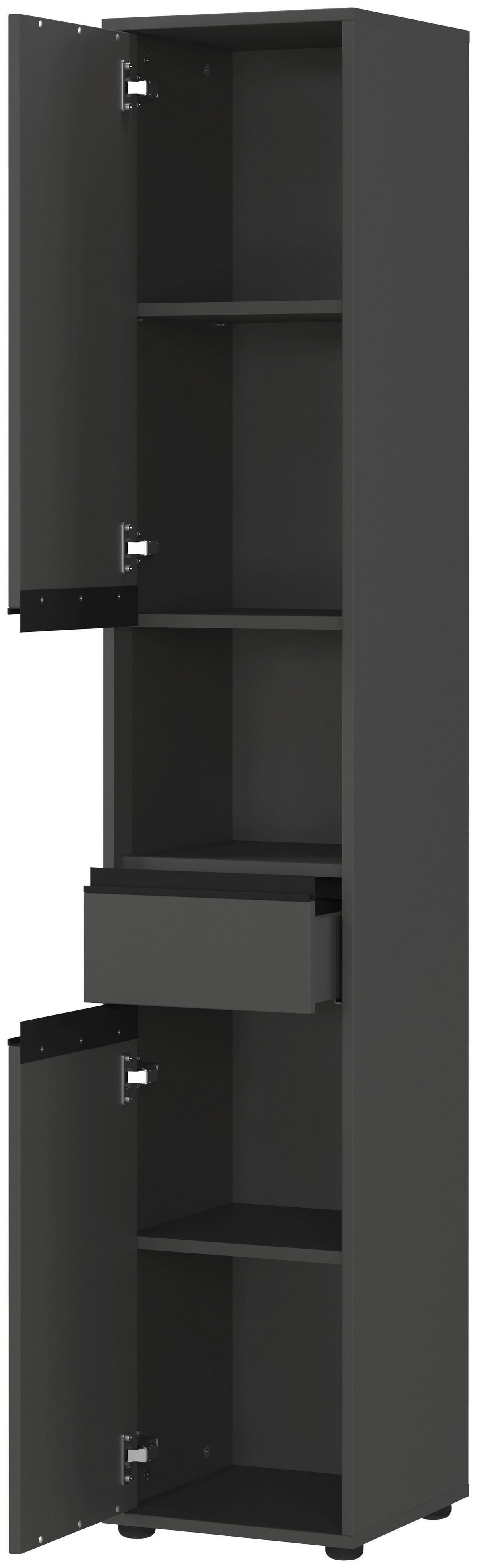 Hochschrank 2203-547 Graphit B/H/T: ca. 33x181x34 cm 2203-547 - Graphit (33,00/181,00/34,00cm) - Germania