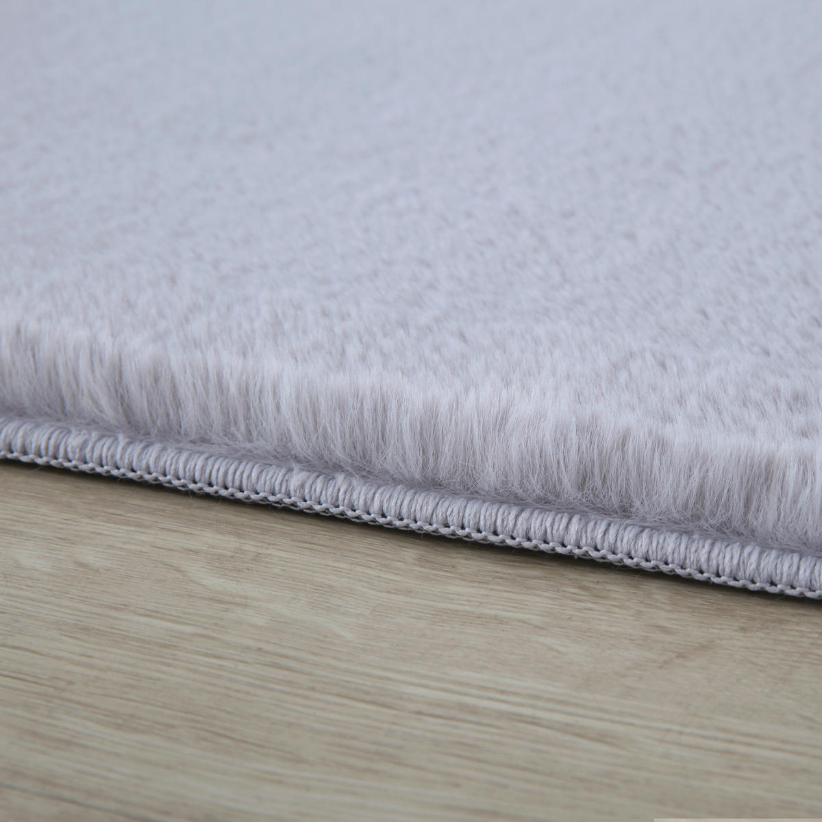 Ayyildiz Teppich POUFFY silber B/L: ca. 160x160 cm POUFFY - silber (160,00/160,00cm) - Ayyildiz